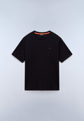 T-shirt a Maniche Corte Nedles in Jersey Nero - 1