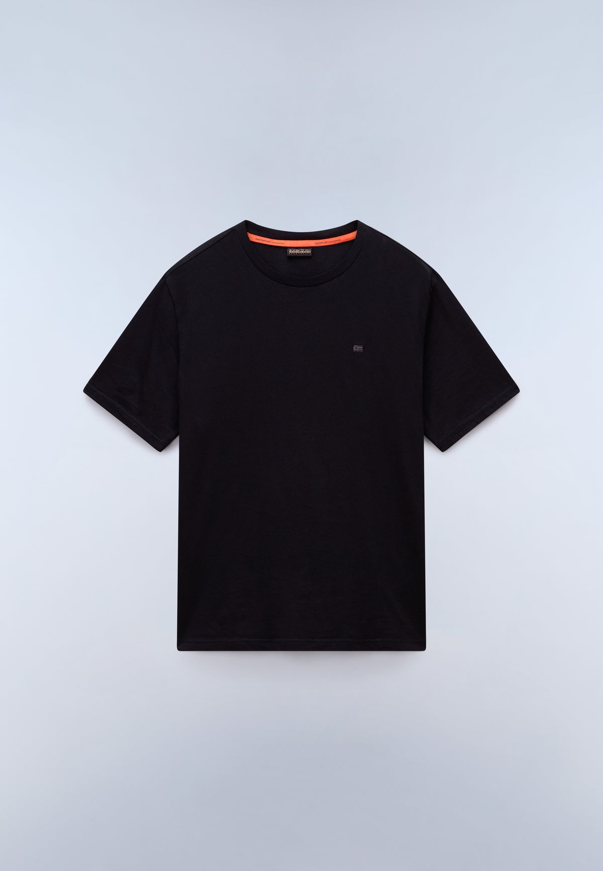 T-shirt a Maniche Corte Nedles in Jersey Nero - 1