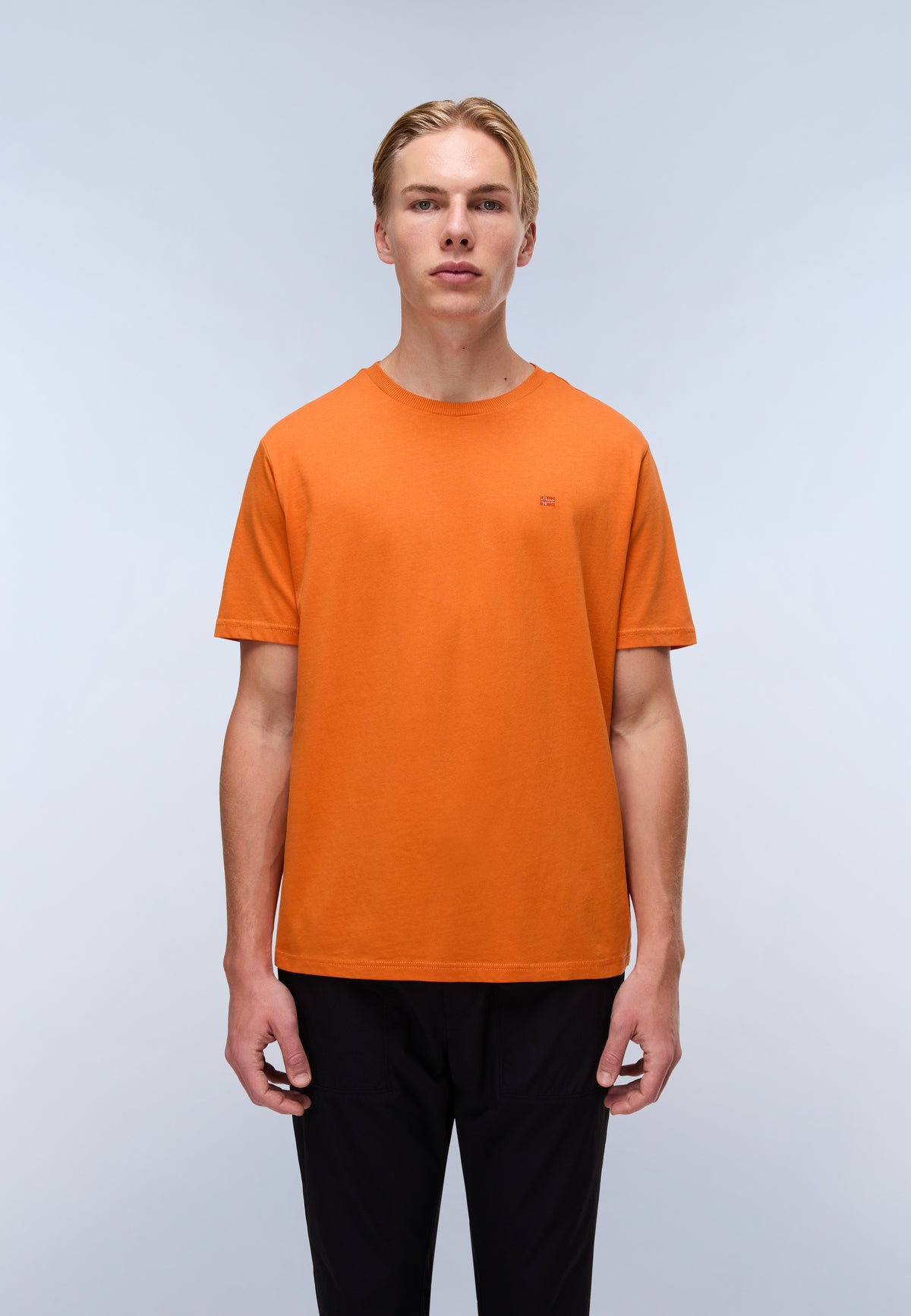 Kurzärmeliges Jersey-T-Shirt Nedles Orange Pumpkin - 3