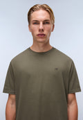T-shirt a Maniche Corte Nedles in Jersey Verde Tea Leaf - 2