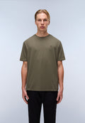 T-shirt a Maniche Corte Nedles in Jersey Verde Tea Leaf - 3