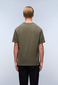 T-shirt a Maniche Corte Nedles in Jersey Verde Tea Leaf - 4
