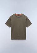 T-shirt a Maniche Corte Nedles in Jersey Verde Tea Leaf - 1