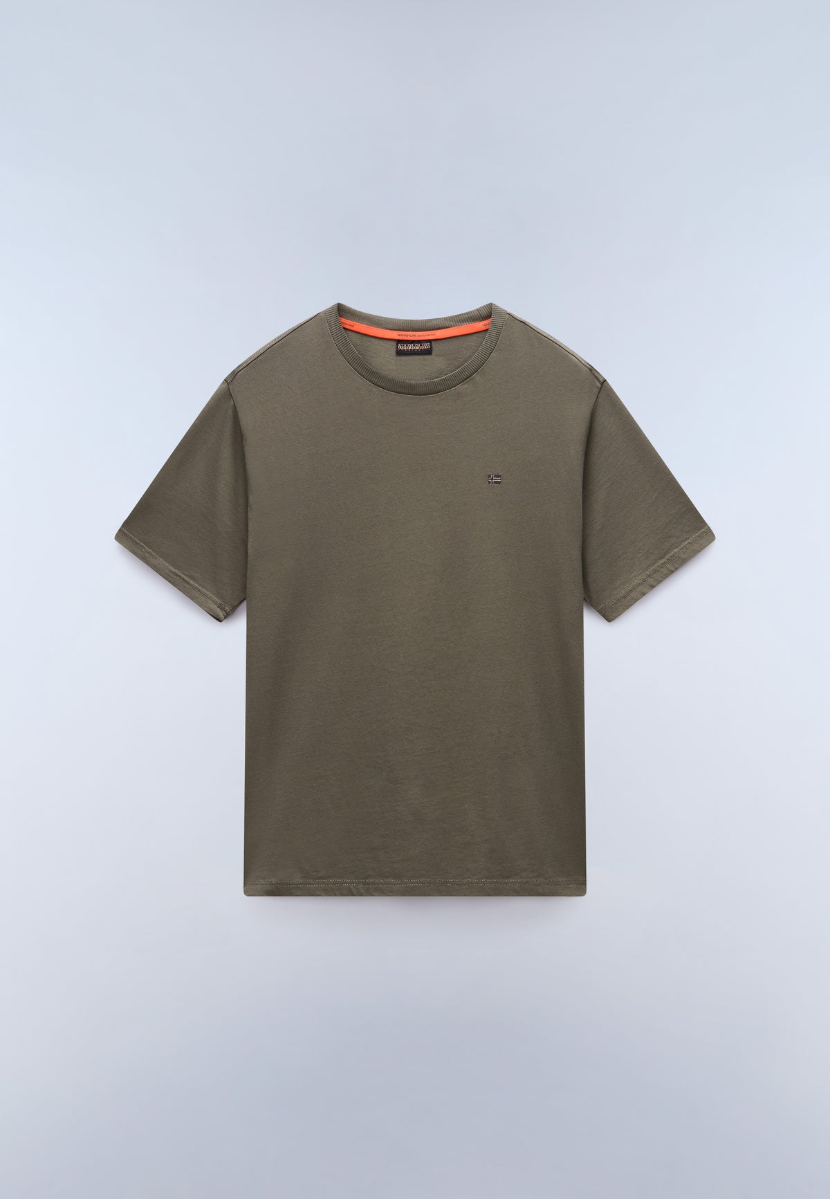 T-shirt a Maniche Corte Nedles in Jersey Verde Tea Leaf - 1