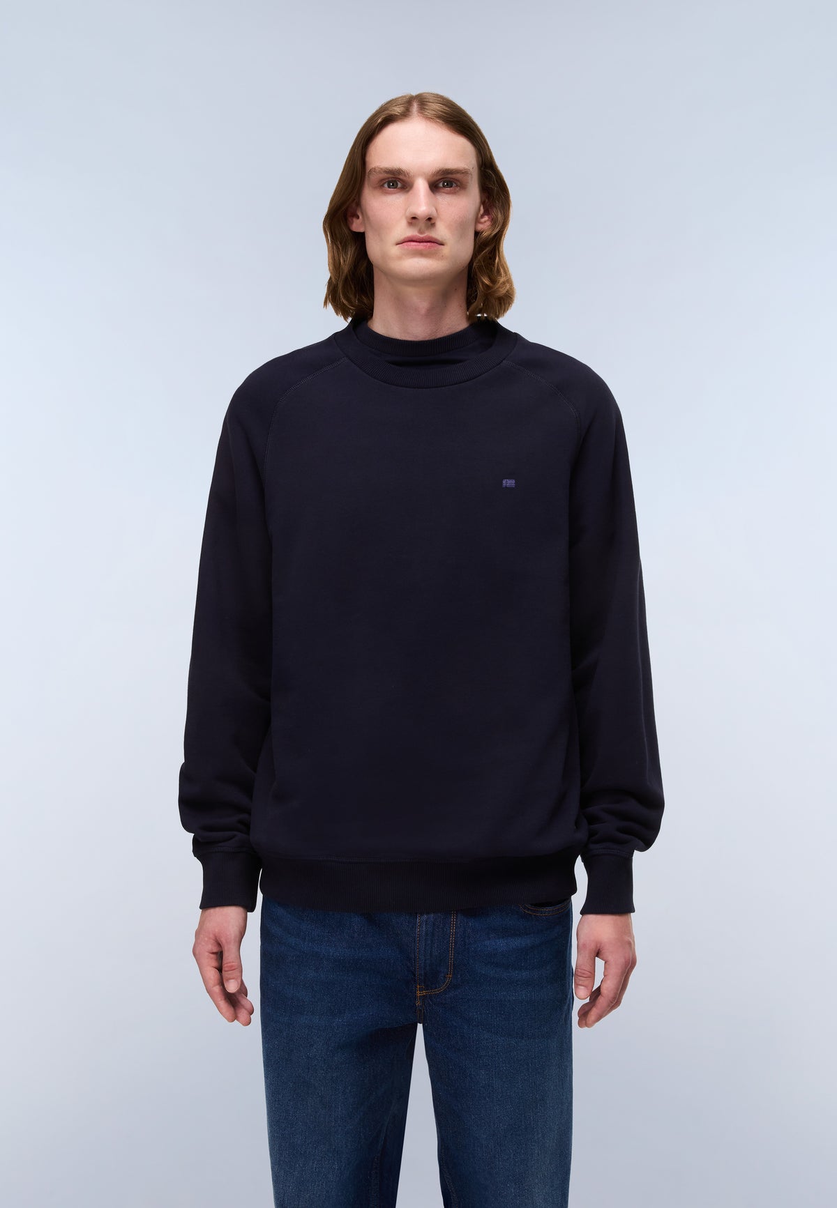 Nedles French Terry Sweatshirt Dark Blue - 3