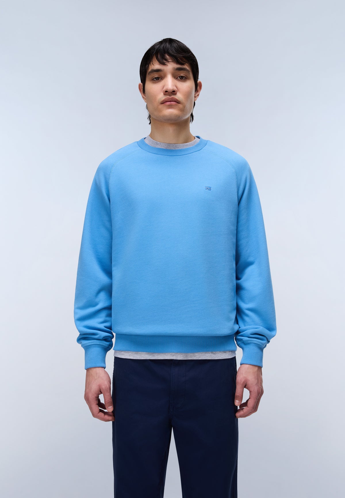 Nedles French Terry Sweatshirt Light Blue - 3