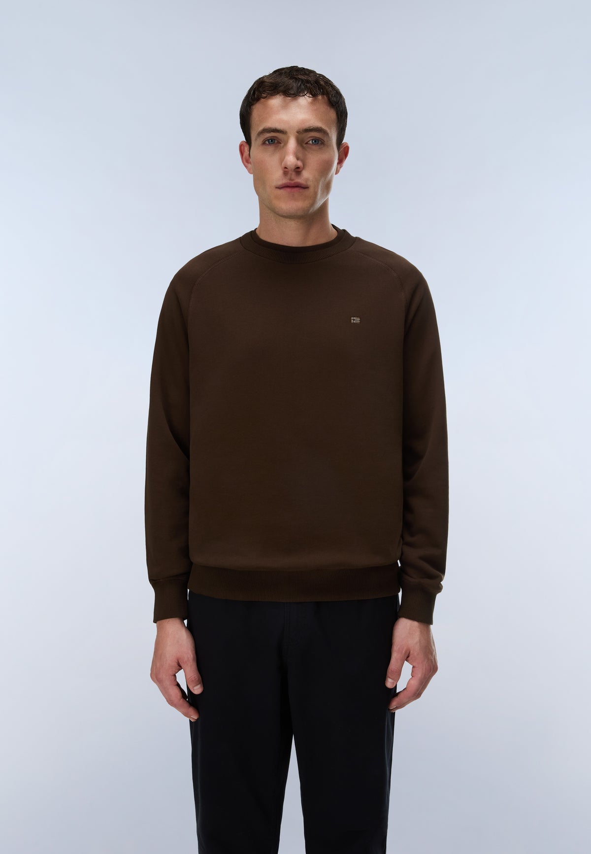 Nedles French Terry Sweatshirt Dark Brown - 3