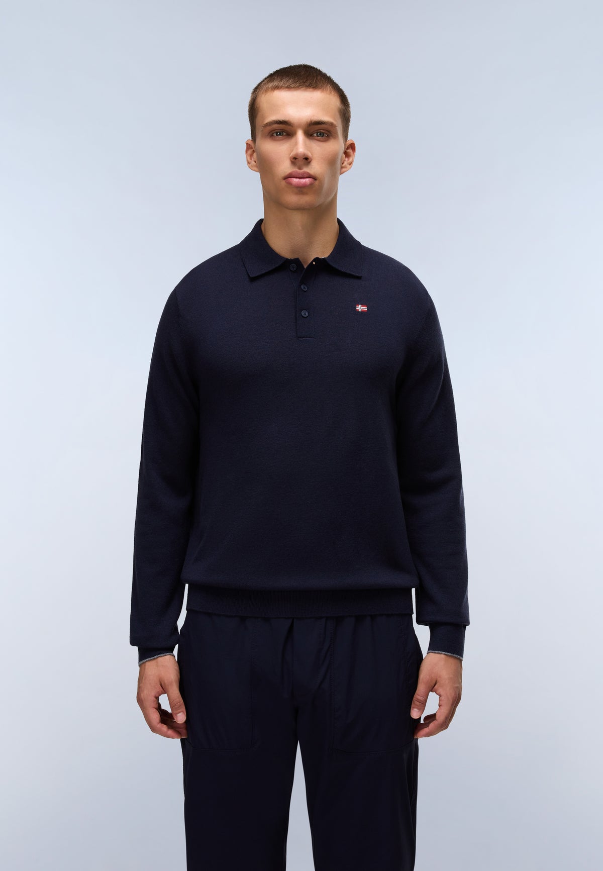 Pull à Col Polo Damavand Dark Blue - 2