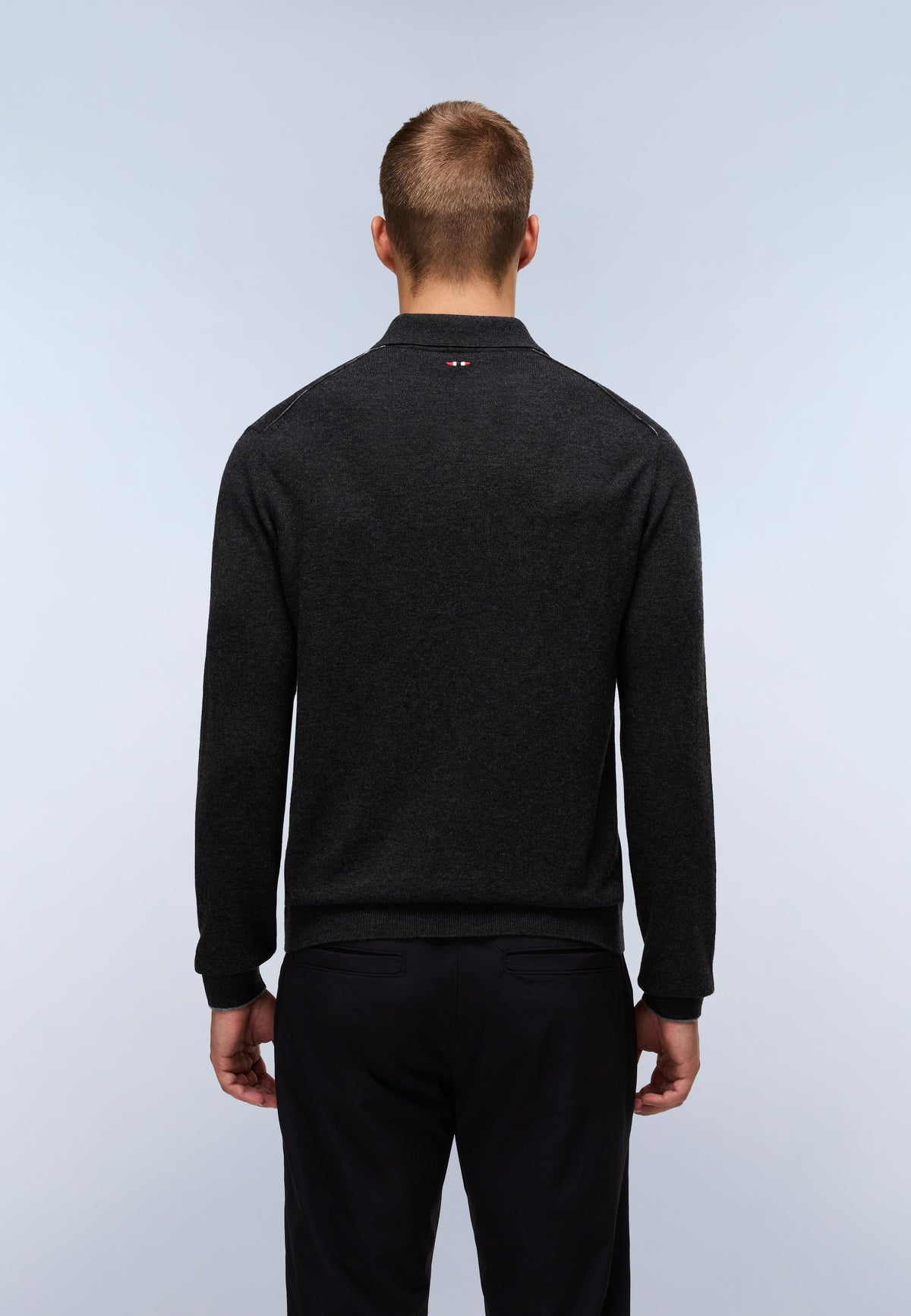 Pull à Col Polo Damavand Gris Moyen - 3
