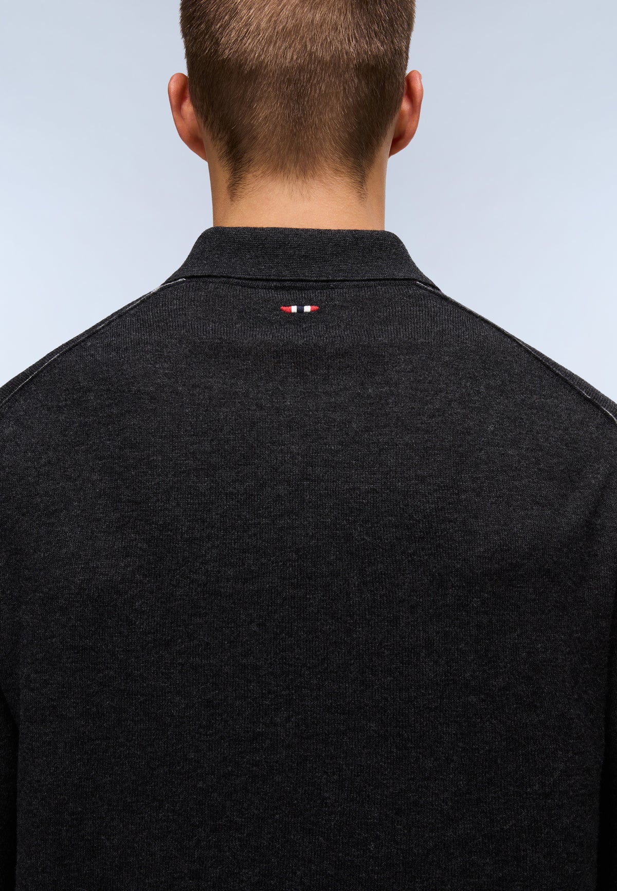 Pull à Col Polo Damavand Gris Moyen - 6