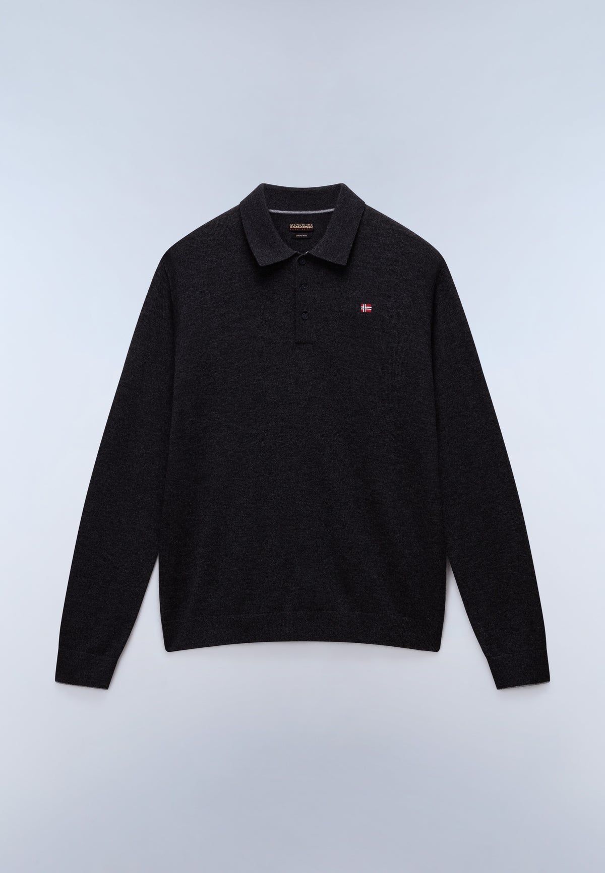 Pull à Col Polo Damavand Gris Moyen - 1