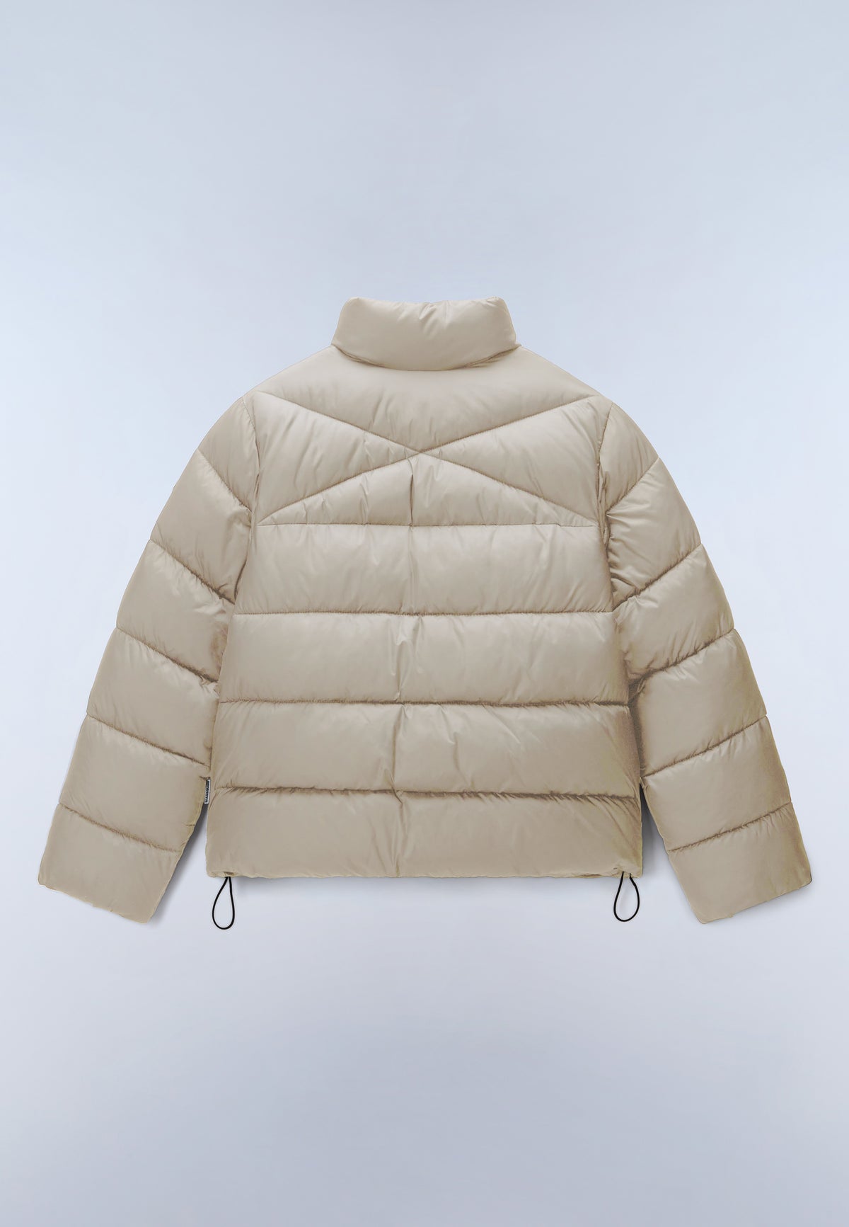 Amira Puffer Jacket Beige Silver - 2