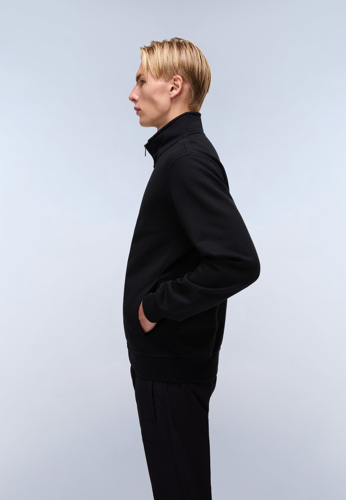Nedles French Terry Full-Zip Sweatshirt Black - 4