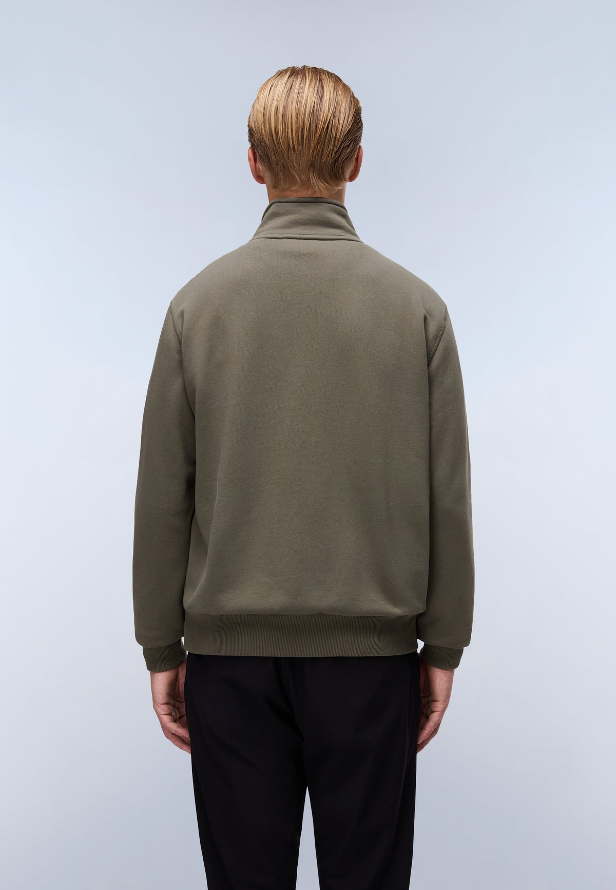 Nedles French Terry Full-Zip Sweatshirt Green Tea Leaf - 5
