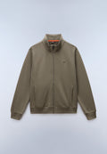 Nedles French Terry Full-Zip Sweatshirt Green Tea Leaf - 1