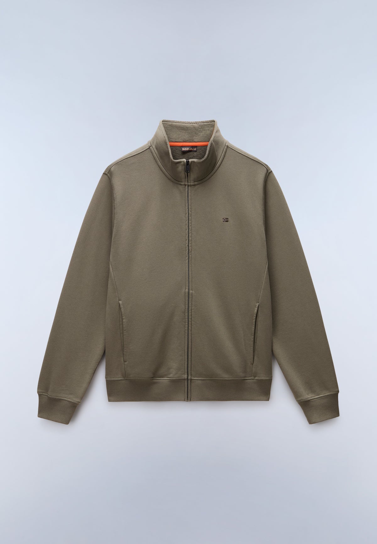 Nedles French Terry Full-Zip Sweatshirt Green Tea Leaf - 1