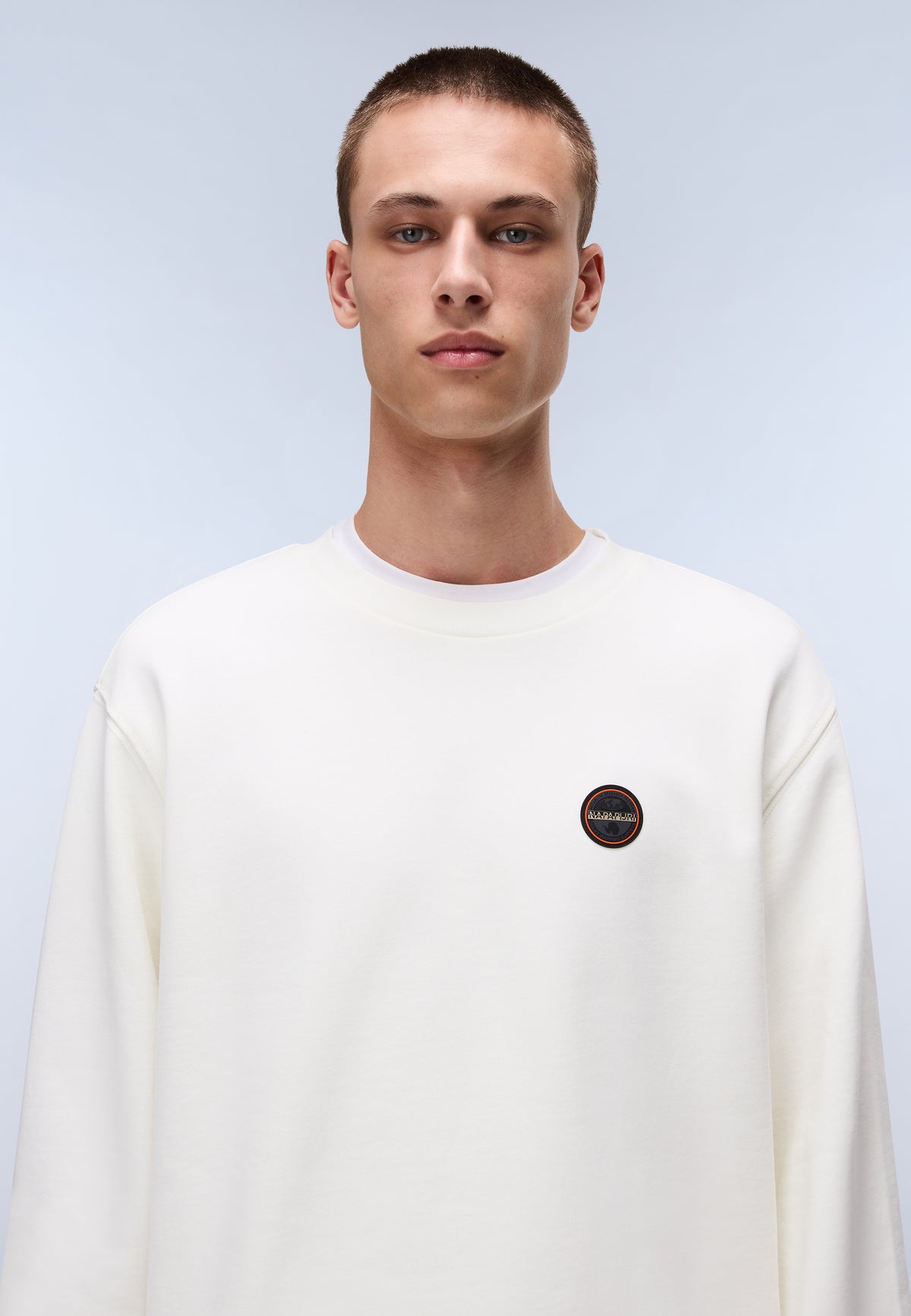 Badge French Terry Sweatshirt White - 2