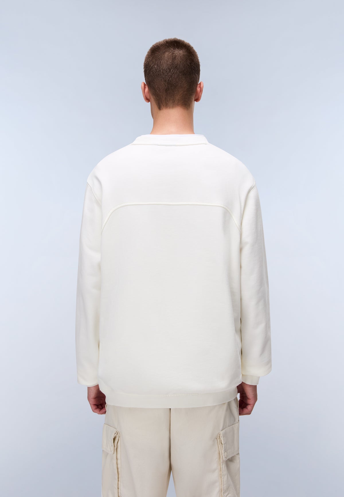 Badge French Terry Sweatshirt White - 4