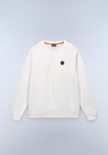 Badge French Terry Sweatshirt White - 1