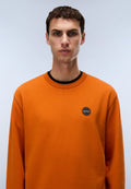 Napapijri Sweat-shirt en French Terry Badge Orange Gold Homme - 2