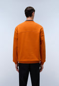 Napapijri Sweat-shirt en French Terry Badge Orange Gold Homme - 4