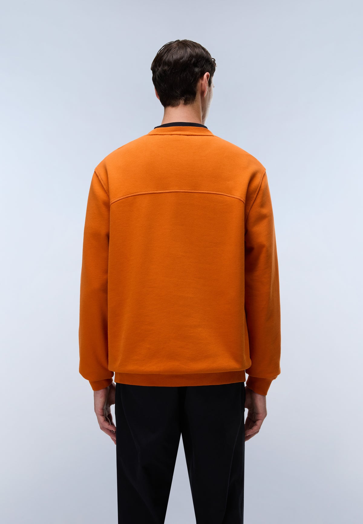 Napapijri Sweat-shirt en French Terry Badge Orange Gold Homme - 4