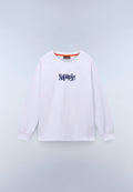 Langärmeliges Jersey-T-Shirt Fiemme Weiss - 1