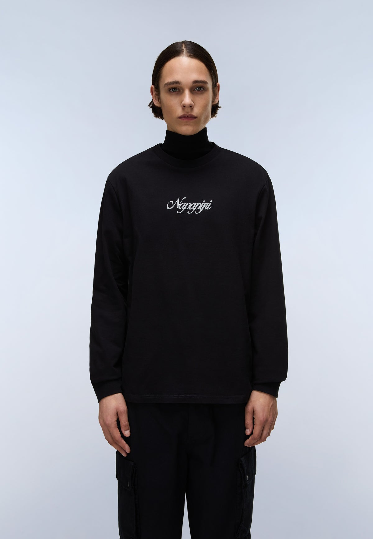 Fiemme Jersey Long Sleeve T-Shirt Black - 3