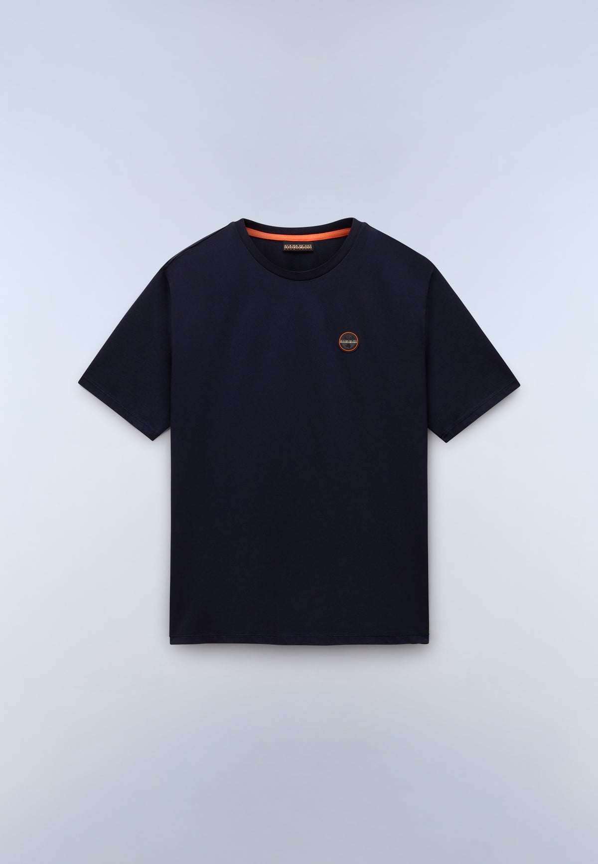 T-Shirt à Manches Courtes en Jersey Badge Dark Blue - 1