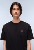 Badge Jersey T-Shirt met Korte Mouwen Zwart - 2