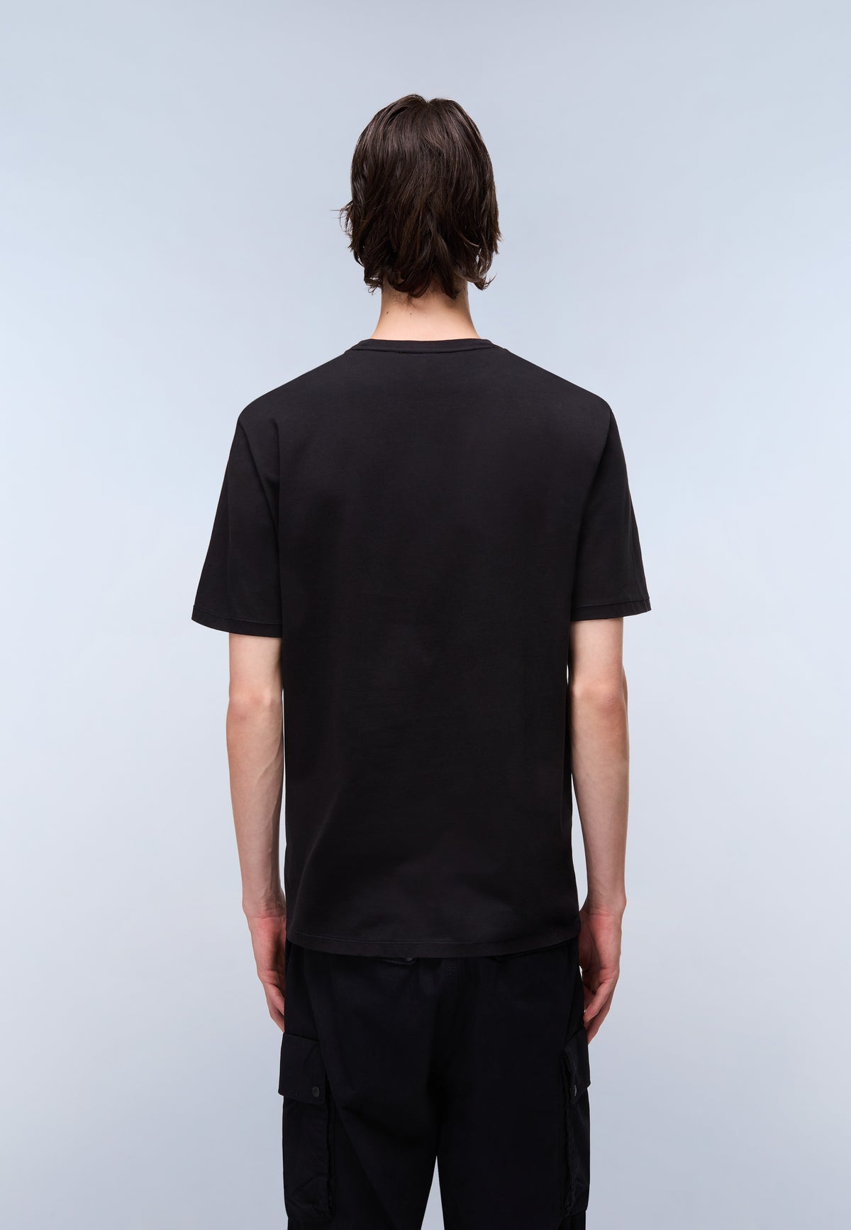Badge Jersey T-Shirt met Korte Mouwen Zwart - 4