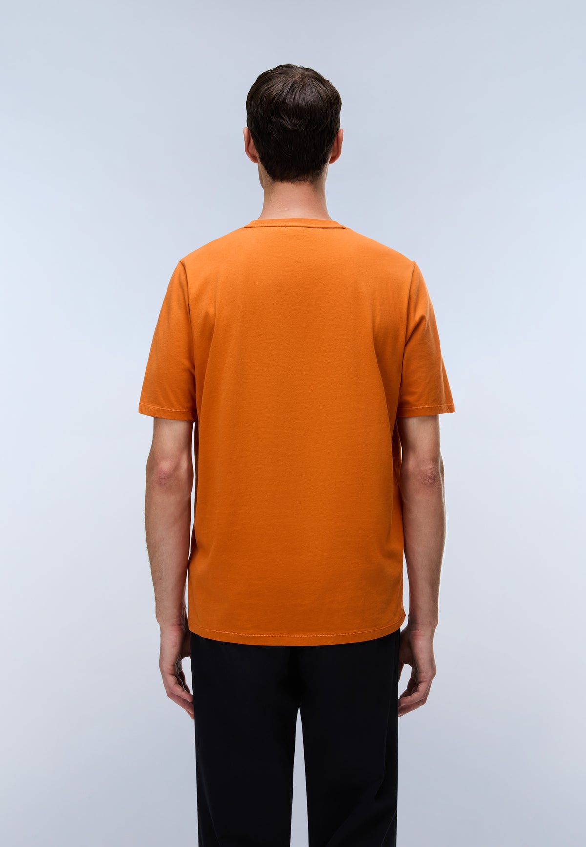 Napapijri Badge Jersey Short Sleeve T-Shirt Orange Gold Men - 4