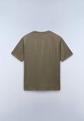 T-Shirt à Manches Courtes en Jersey Badge Vert Tea Leaf - 5