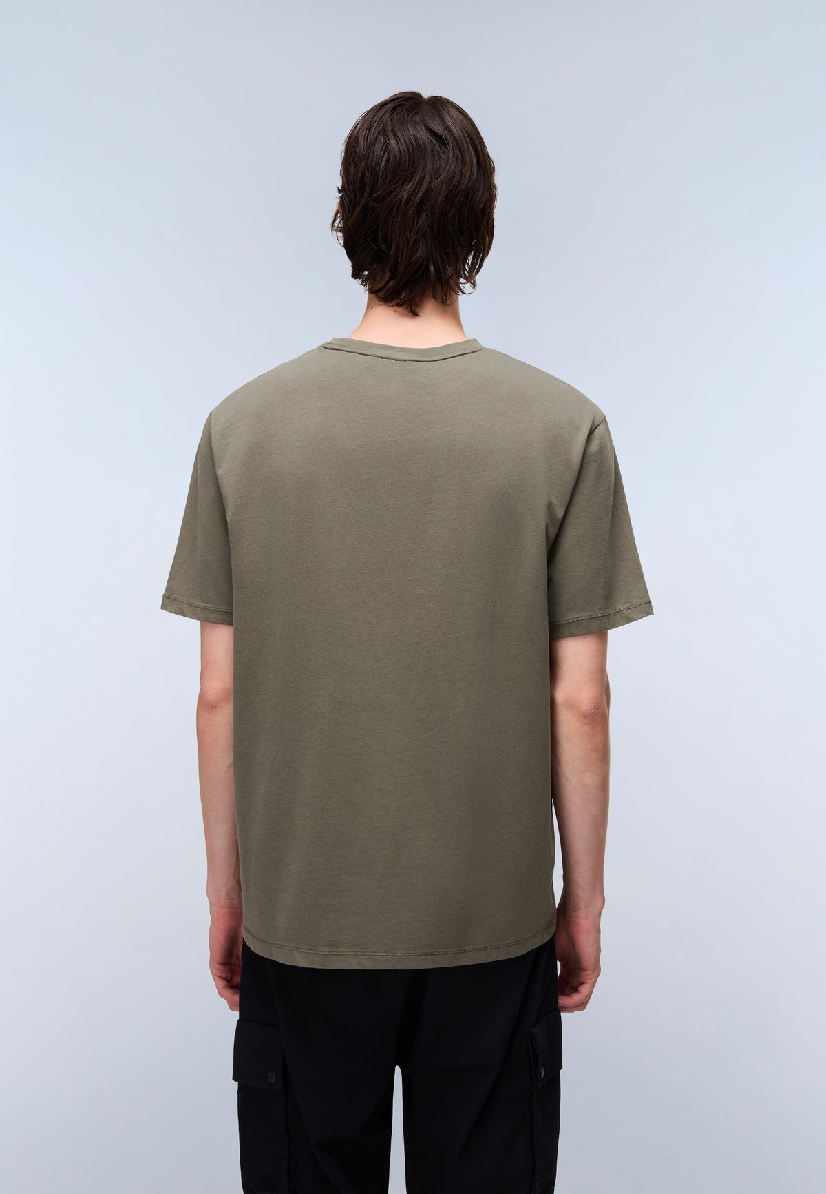 T-Shirt à Manches Courtes en Jersey Badge Vert Tea Leaf - 4
