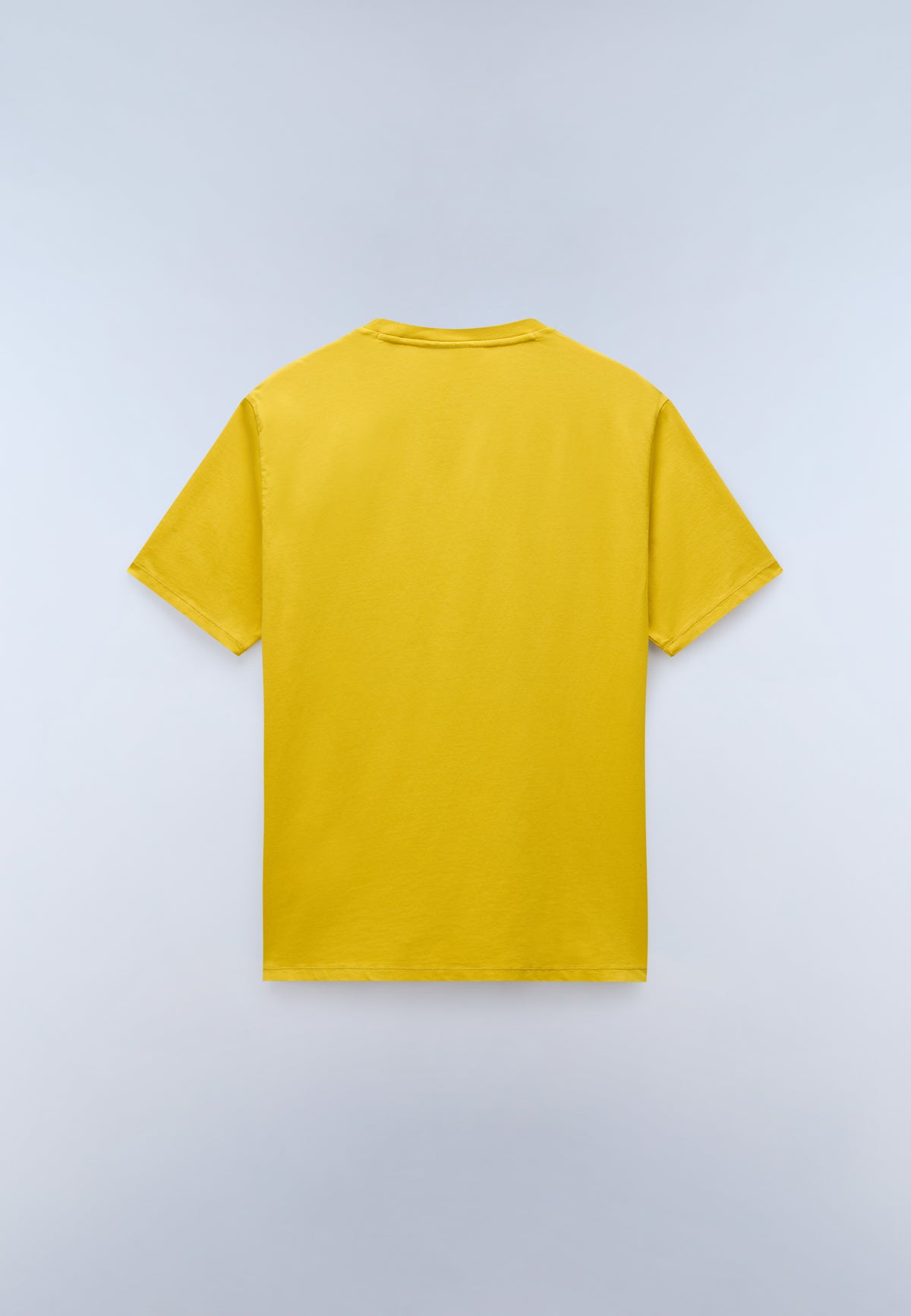 T-Shirt à Manches Courtes en Jersey Badge Jaune Gold - 5