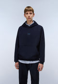 Elevated Logo French Terry Hoodie Dark Blue - 4