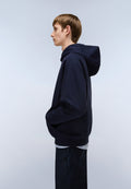 Elevated Logo French Terry Hoodie Dark Blue - 5