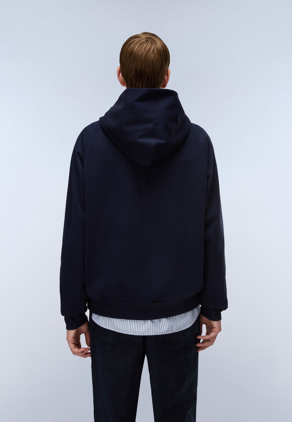 Elevated Logo French Terry Hoodie Dark Blue - 6