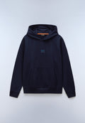 Elevated Logo French Terry Hoodie Dark Blue - 1