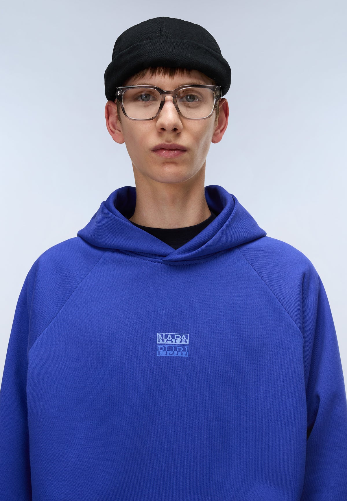 Elevated Logo French Terry Hoodie Royal Blue - 2