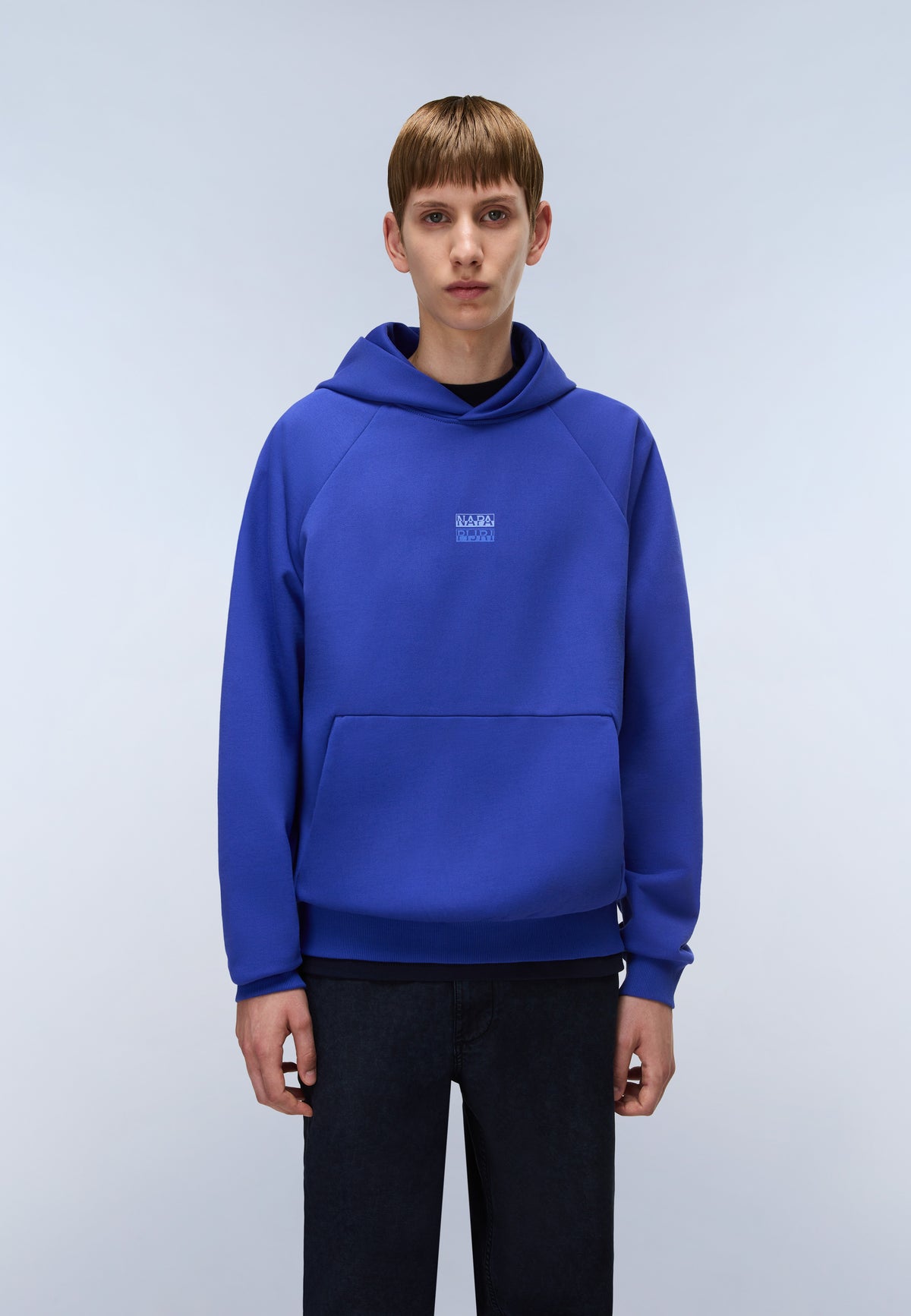 Elevated Logo French Terry Hoodie Royal Blue - 4