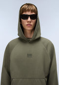 Elevated Logo French Terry Hoodie Green Tea Leaf - 2