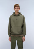 Elevated Logo French Terry Hoodie Green Tea Leaf - 4