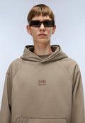 Elevated Logo French Terry Hoodie Beige - 2
