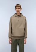Elevated Logo French Terry Hoodie Beige - 4