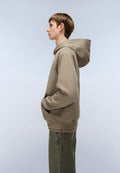 Elevated Logo French Terry Hoodie Beige - 5