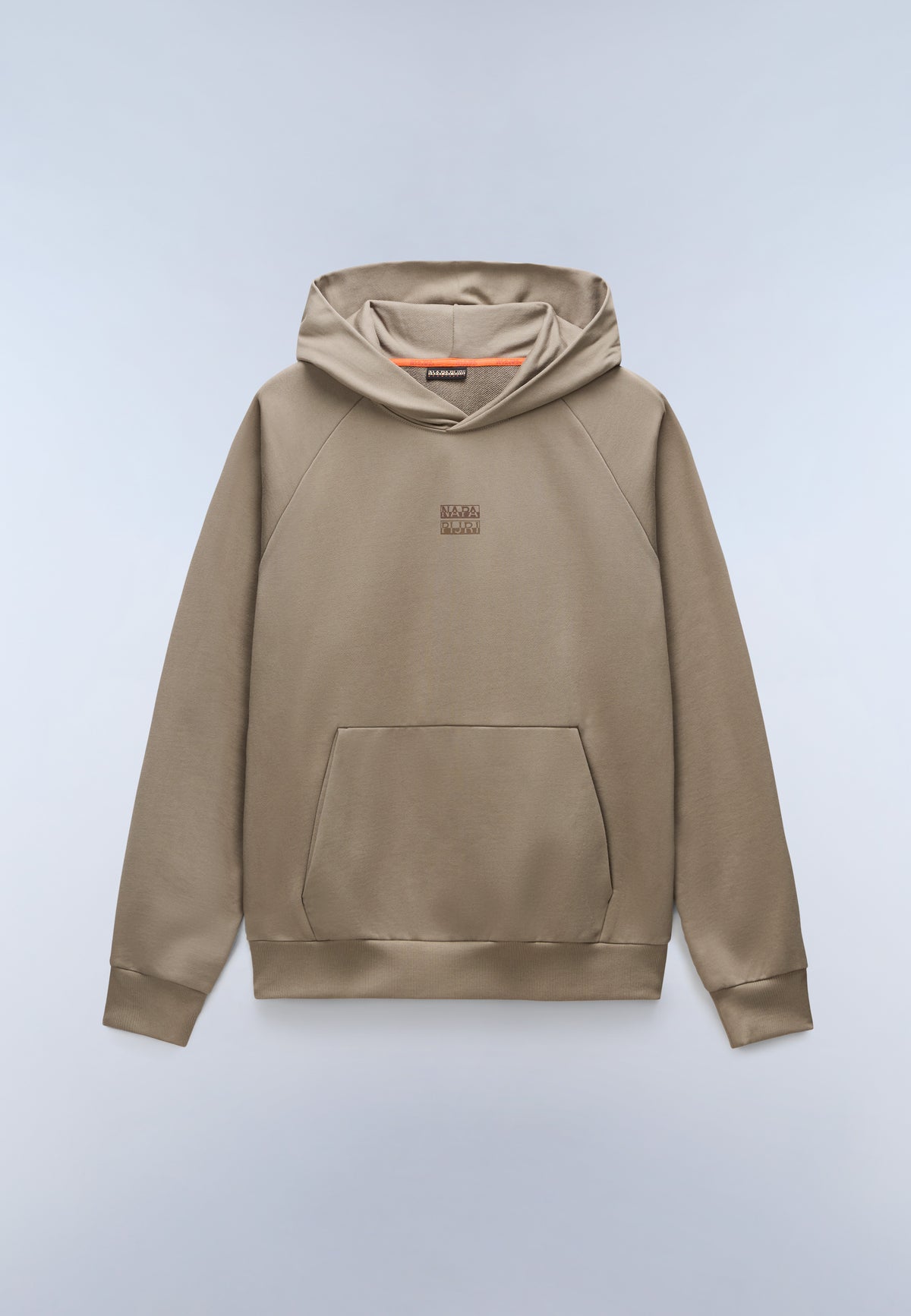Elevated Logo French Terry Hoodie Beige - 1