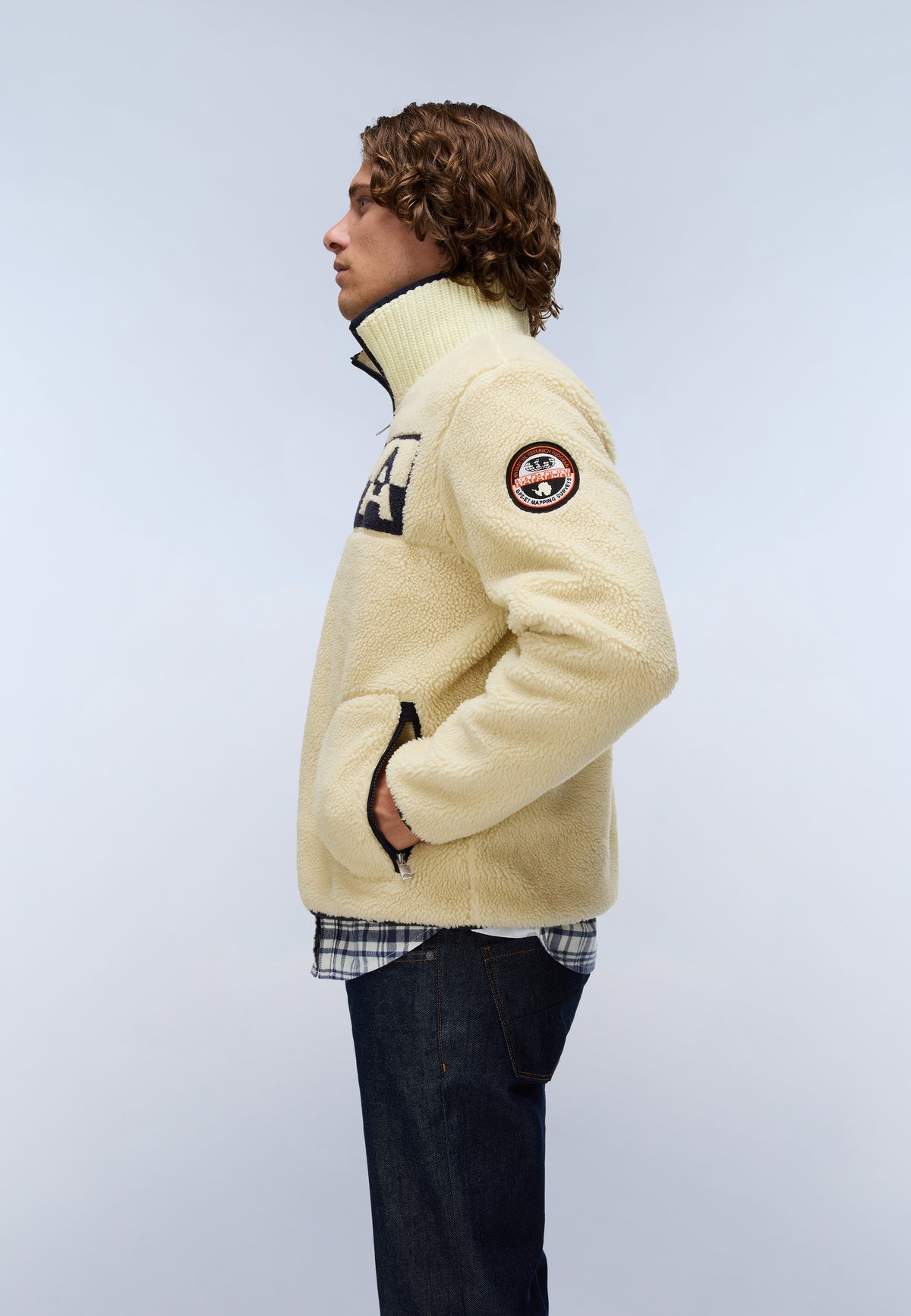 Archive Half-Zip Fleece Beige N5E - 5