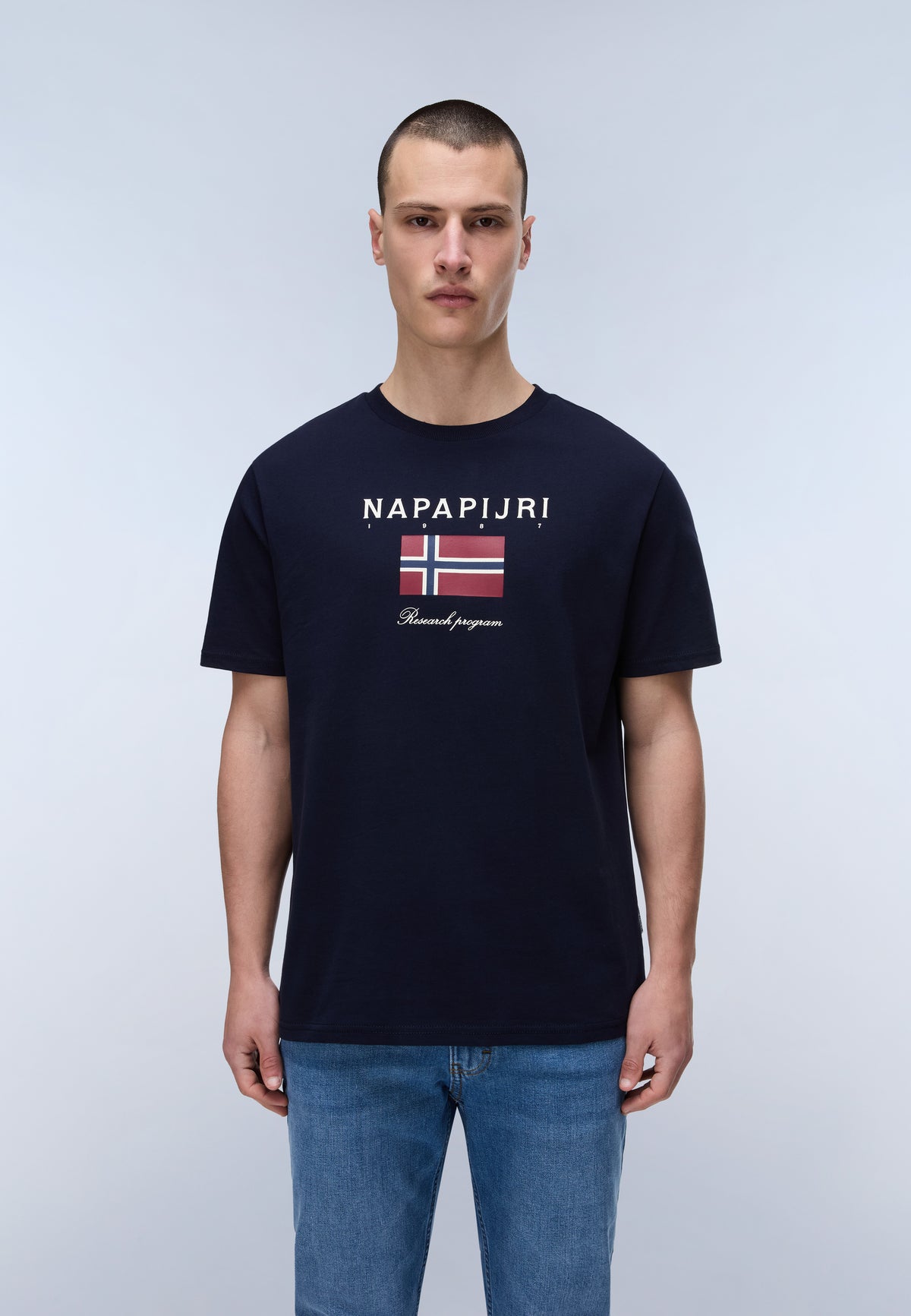 Napapijri Sese Short Sleeve T-Shirt Dark Blue Men - 2