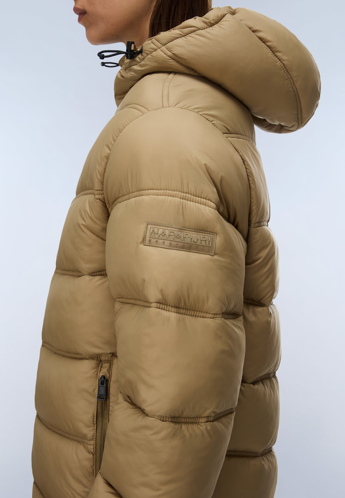 Ega Puffer Jacket Beige Petrified Oak - 6